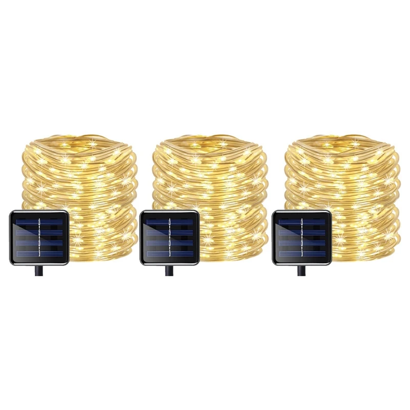 3X 100 Leds Solar String Light Waterproof Rope Tube Lights Outdoor Garden Tree Lamp Warm White
3X 100 Leds Solar String Light Waterproof Rope Tube Lights Outdoor Garden Tree Lamp Warm White