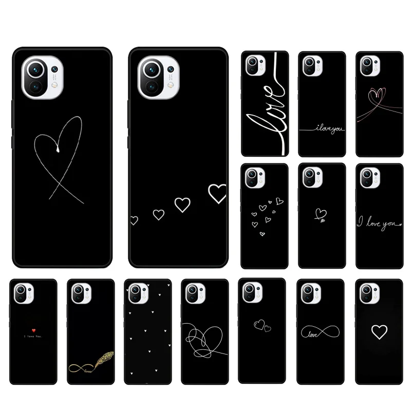Black Simple Lines Love Heart Phone Case for Xiaomi 12 Mi 10T 11T 11 Pro 10 10T 11 lite 10pro 11Ultra Poco X3 Pro Poco F3 M3
Black Simple Lines Love Heart Phone Case for Xiaomi 12 Mi 10T 11T 11 Pro 10 10T 11 lite 10pro 11Ultra Poco X3 Pro Poco F3 M3
