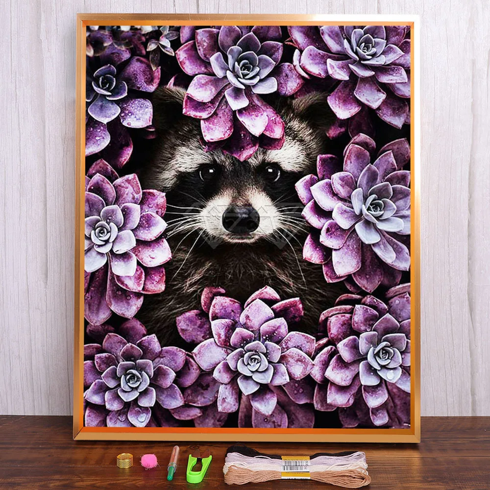 Flower Animals Cat Horse Tiger Lion Fox Flamingo Printed Water-Soluble Canvas 11CT Cross-Stitch Set Promotions
Flower Animals Cat Horse Tiger Lion Fox Flamingo Printed Water-Soluble Canvas 11CT Cross-Stitch Set Promotions