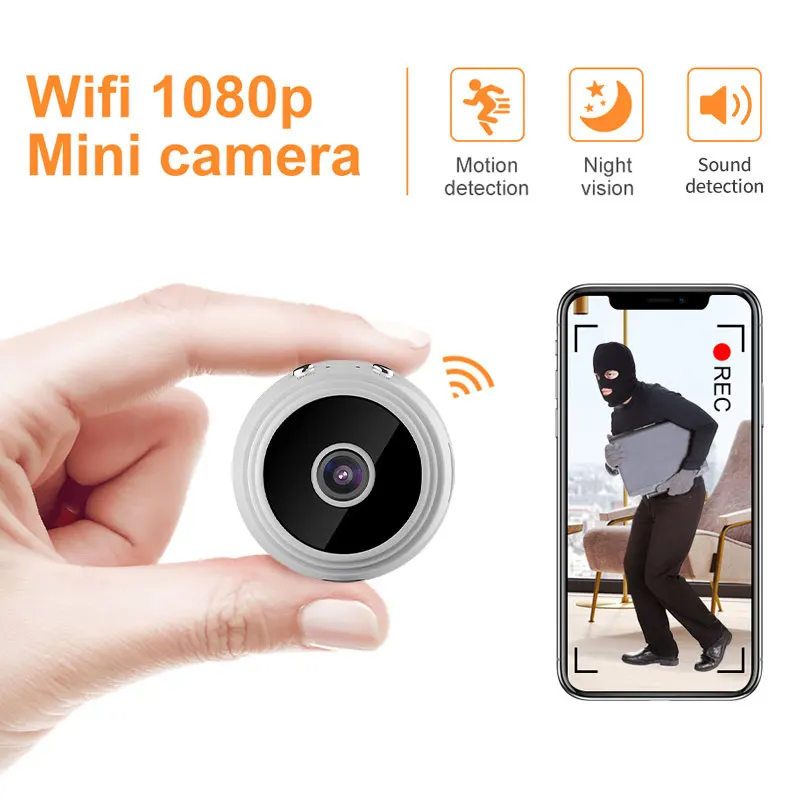 A9 Upgraded Type 1080P HD Mini Wireless WIFI IP Camera DVR Motion Detection Night Vision Sound Detection for Home Security
A9 Upgraded Type 1080P HD Mini Wireless WIFI IP Camera DVR Motion Detection Night Vision Sound Detection for Home Security
