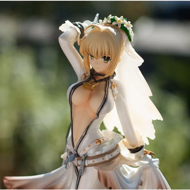 Anime Fate Stay Night Figure Saber Sexy Wedding Dress Standing With Weapon 22CM Static Decoration PVC Collection Decoration Toys
Anime Fate Stay Night Figure Saber Sexy Wedding Dress Standing With Weapon 22CM Static Decoration PVC Collection Decoration Toys