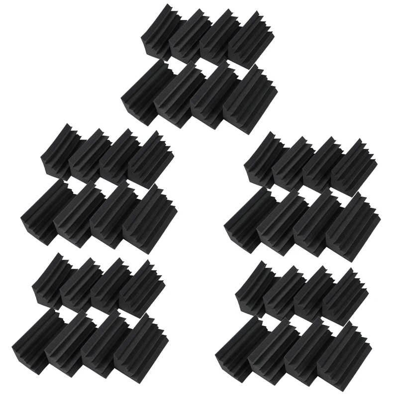 Black Soundproofing Insulation Bass Trap Acoustic Wall Foam Padding Studio Foam Tiles (40PCS, Black)
Black Soundproofing Insulation Bass Trap Acoustic Wall Foam Padding Studio Foam Tiles (40PCS, Black)