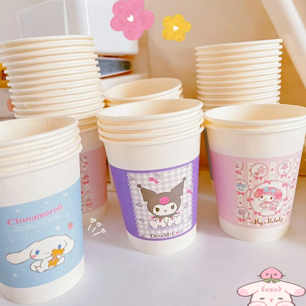 60Pcs/set Sanrio Disposable Cups Kuromi Cinnamoroll My Melody Mixed Packaging Party Household Paper Cup
60Pcs/set Sanrio Disposable Cups Kuromi Cinnamoroll My Melody Mixed Packaging Party Household Paper Cup