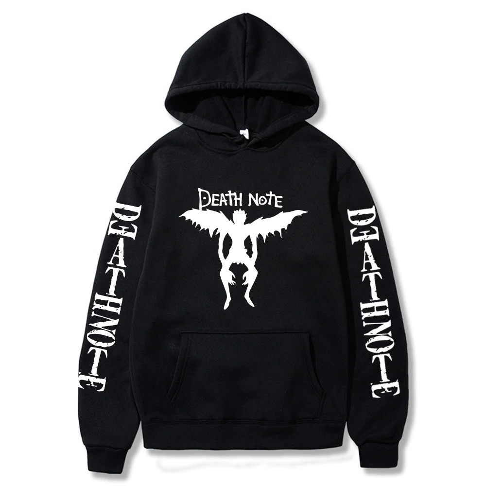 Janpanese Death Note Printed Hoodies Hip Hop Streetwear Men Women Anime Hooded Sweatshirt Pullover Hoodie
Janpanese Death Note Printed Hoodies Hip Hop Streetwear Men Women Anime Hooded Sweatshirt Pullover Hoodie