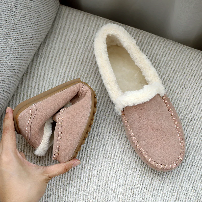 Women Winter Flats Shoes Ladies Casual Moccasin Warm Plush Female Fashion Non Slip Loafers New Female Footwear 2022 New
Women Winter Flats Shoes Ladies Casual Moccasin Warm Plush Female Fashion Non Slip Loafers New Female Footwear 2022 New