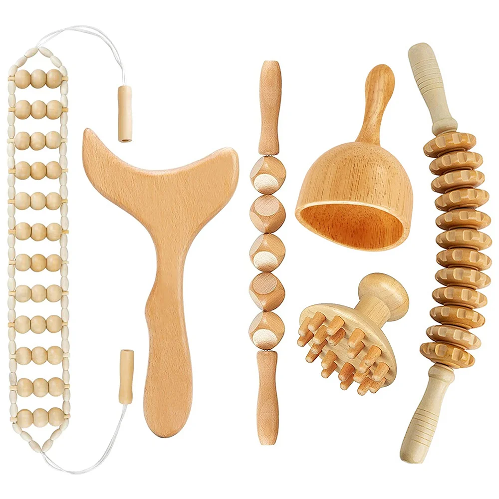 Wooden Therapy Massage Gua Sha Tools Lymphatic Drainage Massager Maderoterapia Kit -Anti Cellulite, Body Shaping, Muscle Relax
Wooden Therapy Massage Gua Sha Tools Lymphatic Drainage Massager Maderoterapia Kit -Anti Cellulite, Body Shaping, Muscle Relax