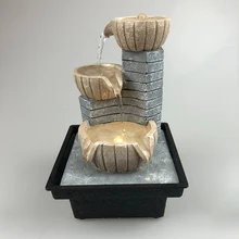 Desktop Waterfall fountain indoor Small Fountain Humidifier TeaTable decoration ornaments Home Office Other Indoor Places