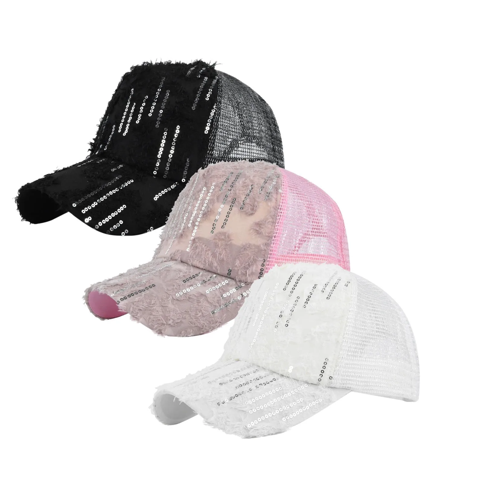 Бейсболка с блестками и пайетками, в сеточку, 2022
Бейсболка с блестками и пайетками, в сеточку, 2022