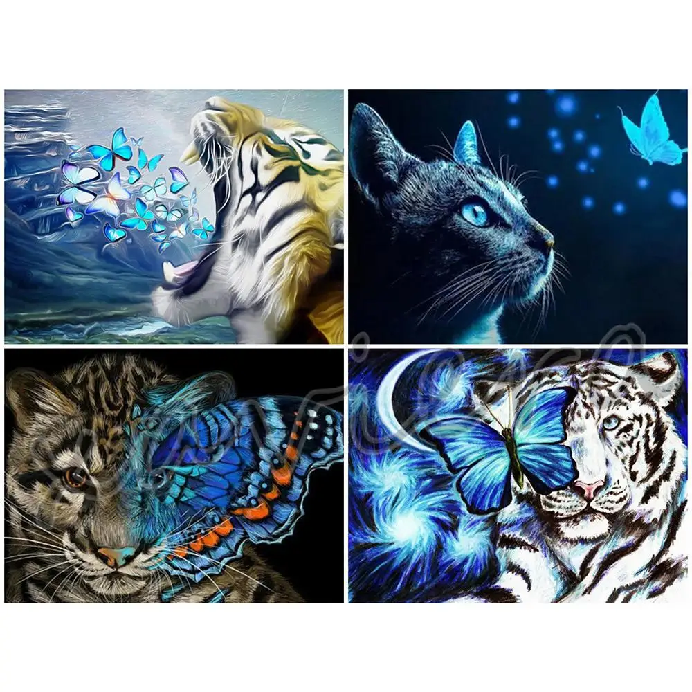 5D Diy Diamond Painting Tiger Butterfly Cat Embroidery Animal Full Square Drill Blue Rhinestones Mosaic Cross Stitch Home Decor
5D Diy Diamond Painting Tiger Butterfly Cat Embroidery Animal Full Square Drill Blue Rhinestones Mosaic Cross Stitch Home Decor