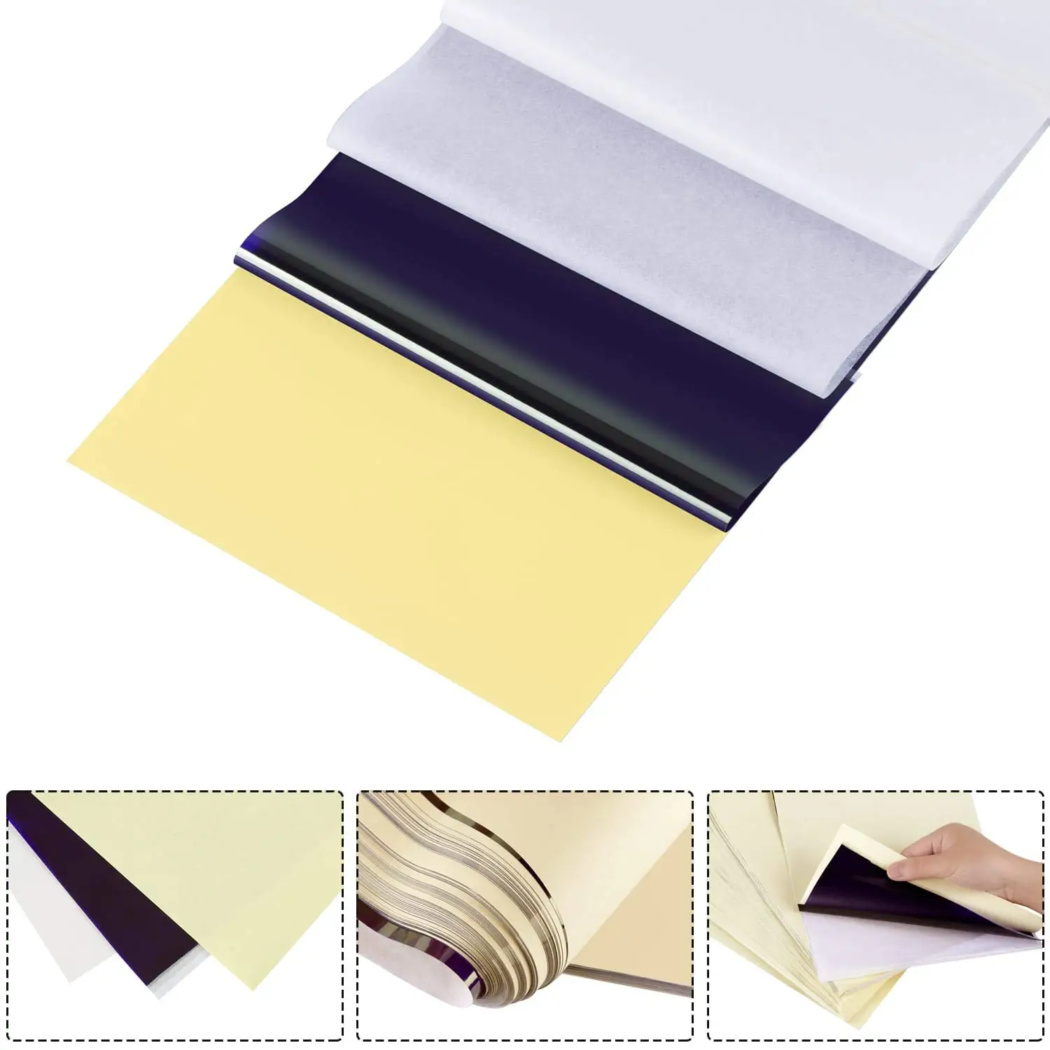 A4 Size Tattoo Transfer Paper Stencil Transfer Copier Carbon Thermal Paper Leaves for Tattooing Much Better with Tattoo Cream
A4 Size Tattoo Transfer Paper Stencil Transfer Copier Carbon Thermal Paper Leaves for Tattooing Much Better with Tattoo Cream