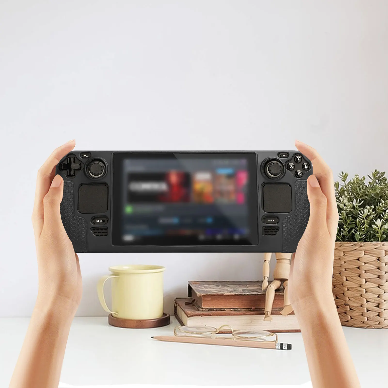 Soft Silicone Case Protective Cover For Steam Deck Game Console Controller Gaming Back Shell Protection With Lanyard Accessories
Soft Silicone Case Protective Cover For Steam Deck Game Console Controller Gaming Back Shell Protection With Lanyard Accessories