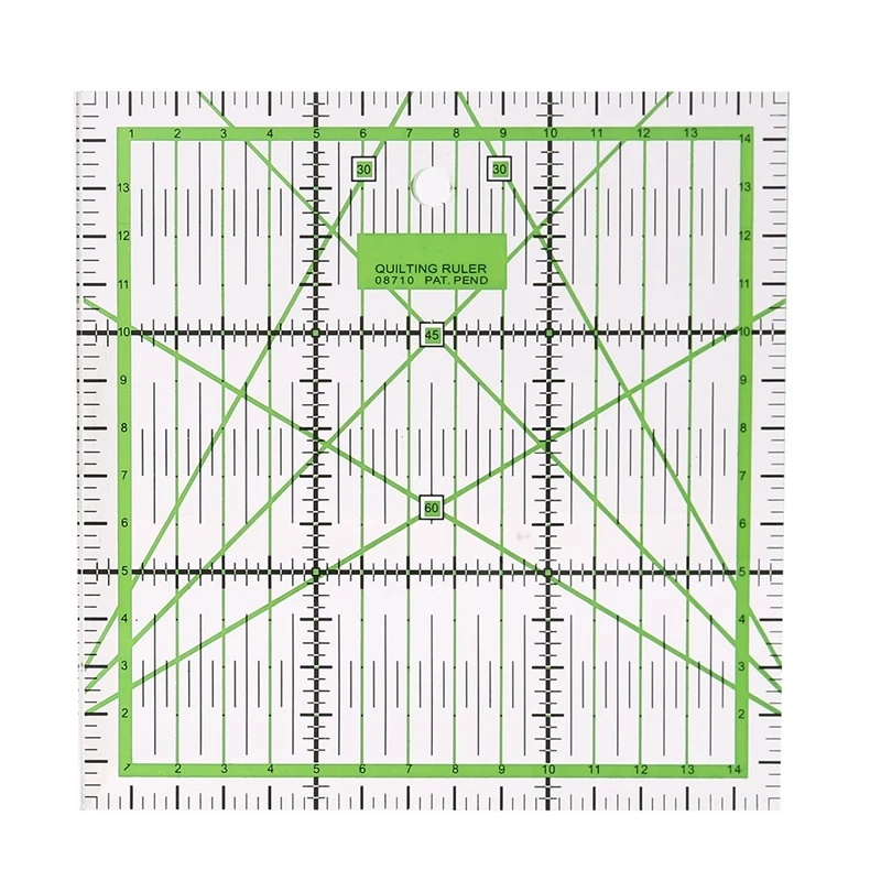 1 Piece Of Square Patchwork Ruler For Sewing Ruler, Two-Color Grid Line, Can Be Used For Sewing Crafts
1 Piece Of Square Patchwork Ruler For Sewing Ruler, Two-Color Grid Line, Can Be Used For Sewing Crafts