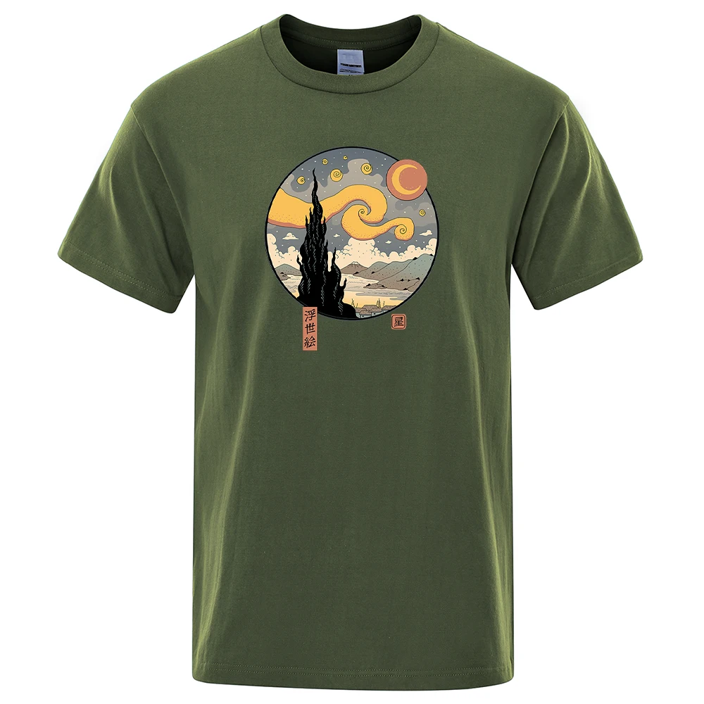 Starry Ukiyo-E Night Prints Men T-Shirts Casual Soft S-Xxxl T-Shirt Retro Oversized Short Sleeve Sports Comfortable Tshirt Men
Starry Ukiyo-E Night Prints Men T-Shirts Casual Soft S-Xxxl T-Shirt Retro Oversized Short Sleeve Sports Comfortable Tshirt Men