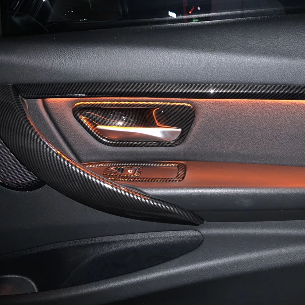 Pair Car Interior Door Handle Cover Trim For BMW 3 Series F30 F31 2013-2018 ABS Plastic Carbon Fiber Look Interior Mouldings
Pair Car Interior Door Handle Cover Trim For BMW 3 Series F30 F31 2013-2018 ABS Plastic Carbon Fiber Look Interior Mouldings