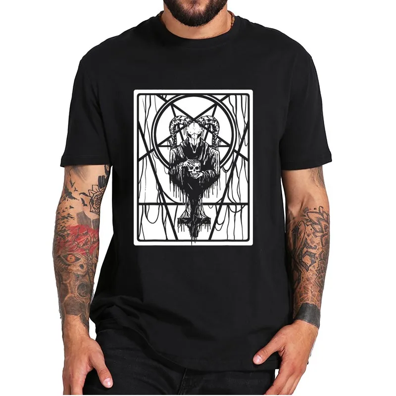 Satanic Okkult Dark Art Evil 666 Pentagram Baphomet T-Shirt Satan Philosophy Christian 100% Cotton Tee Top For Men Women
Satanic Okkult Dark Art Evil 666 Pentagram Baphomet T-Shirt Satan Philosophy Christian 100% Cotton Tee Top For Men Women