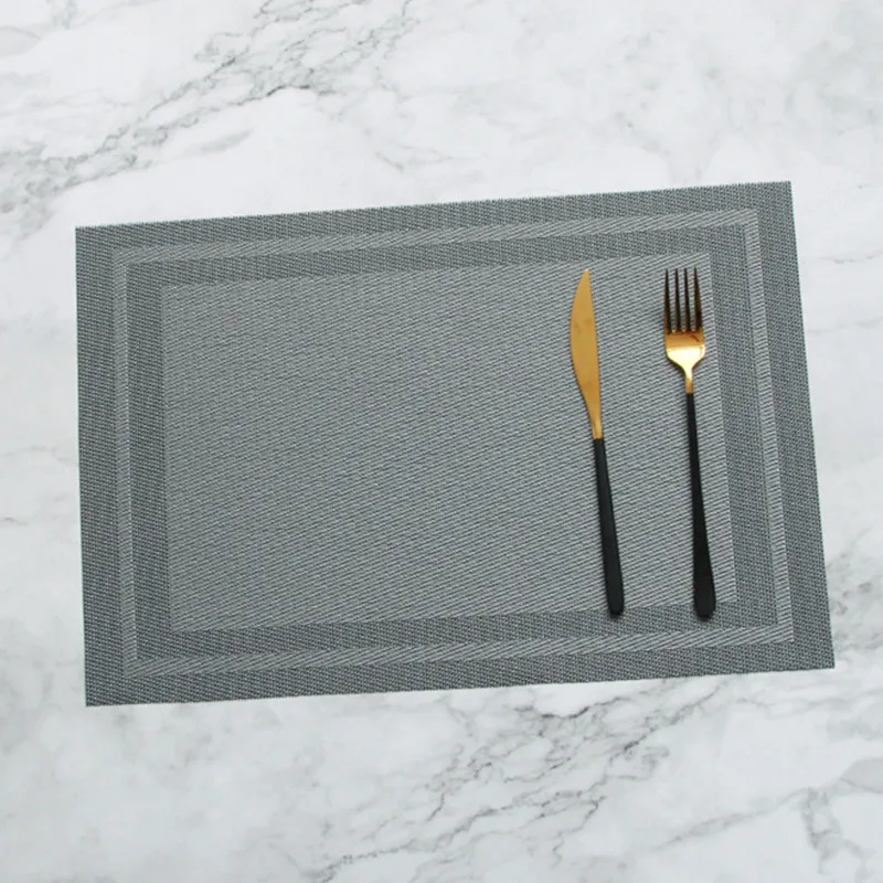 6/4pcs Vinyl Placemats Restaurant PVC Placemat Durable Dining Table Mat Weave Mats Frame Teslin Disc Bowl Coaster Non-slip Pad
6/4pcs Vinyl Placemats Restaurant PVC Placemat Durable Dining Table Mat Weave Mats Frame Teslin Disc Bowl Coaster Non-slip Pad