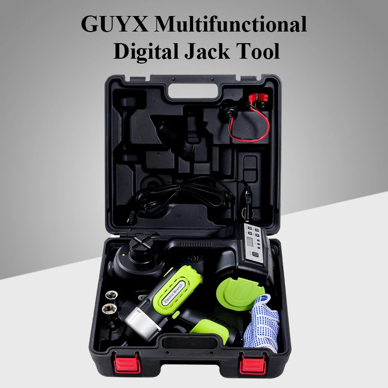 Electric Hydraulic Car Jack 3 in 1 5T Kit with Impact Wrench And Inflator Pump LED Multifunctional Digital Jacks Tools
Electric Hydraulic Car Jack 3 in 1 5T Kit with Impact Wrench And Inflator Pump LED Multifunctional Digital Jacks Tools