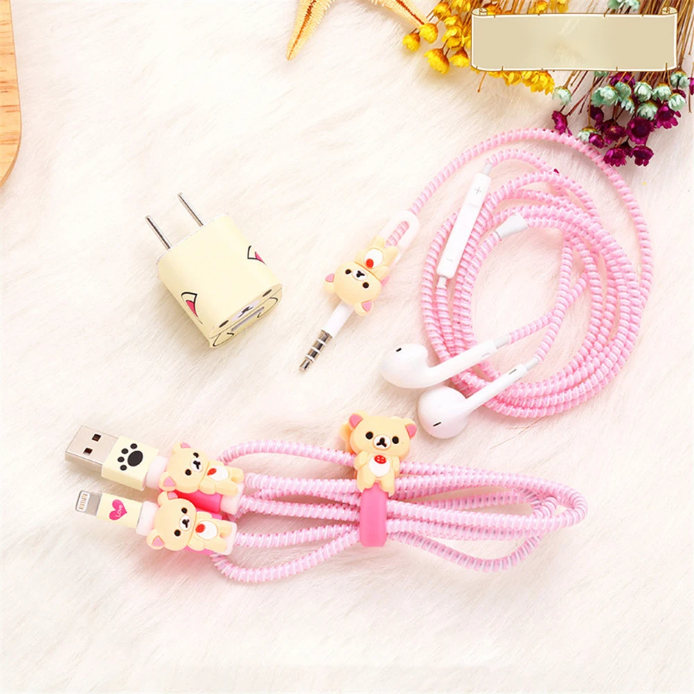 5pcs/set Cable Winder Charger Stickers Cartoon USB Data Cable for Iphone 7/8/x Charger Sticker Earphone Spiral Cord Protector
5pcs/set Cable Winder Charger Stickers Cartoon USB Data Cable for Iphone 7/8/x Charger Sticker Earphone Spiral Cord Protector
