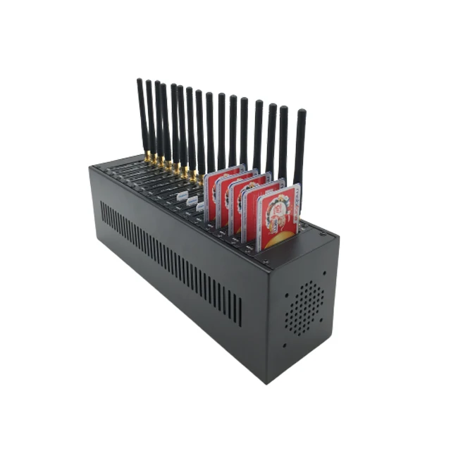 16 Port Multi Sim Cards Bulk SMS MMS Sending and Receiving GSM Modem Pool with Voice Calling Falicity
16 Port Multi Sim Cards Bulk SMS MMS Sending and Receiving GSM Modem Pool with Voice Calling Falicity