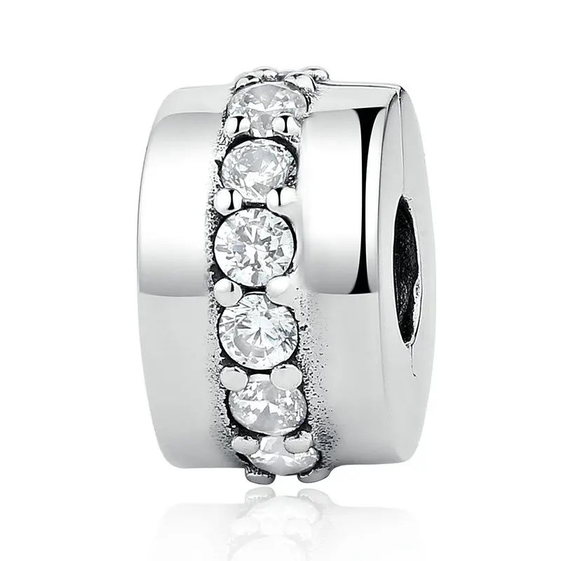 100% Real silver color Zircon Round Beads Fit Original Pandora Bracelet& Bangle Making Fashion DIY Jewelry For Women
100% Real silver color Zircon Round Beads Fit Original Pandora Bracelet& Bangle Making Fashion DIY Jewelry For Women