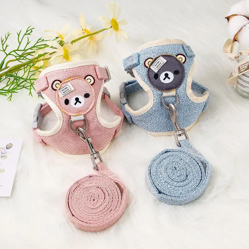Fashion Pet Supplies Durable Dog Straps Cute Bear Mesh Chest Strap Pet Vest Chihuahua Rabbit Puppy Leash Pet Accessories
Fashion Pet Supplies Durable Dog Straps Cute Bear Mesh Chest Strap Pet Vest Chihuahua Rabbit Puppy Leash Pet Accessories