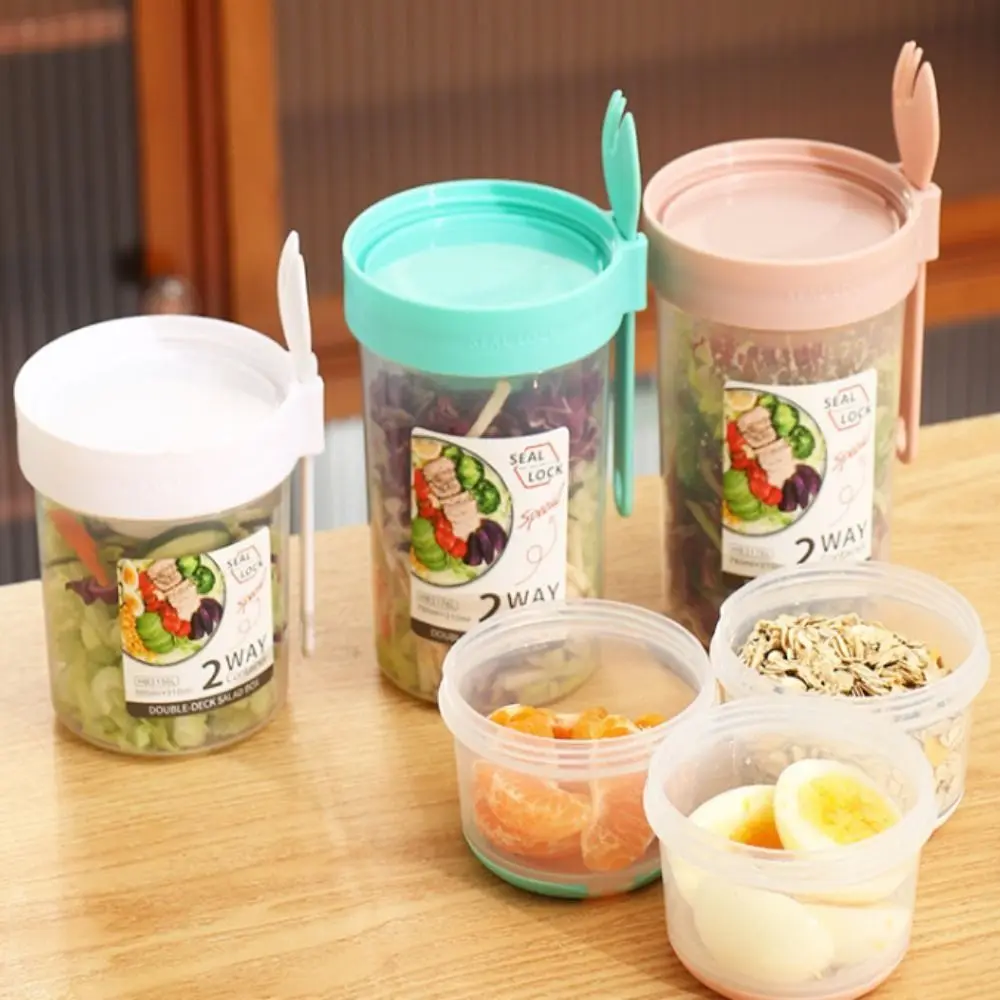 1 Pcs 870/1070ml Salad Cup Simple Transparent Lunch Box Double-layer Fresh-keeping Container With Fork
1 Pcs 870/1070ml Salad Cup Simple Transparent Lunch Box Double-layer Fresh-keeping Container With Fork