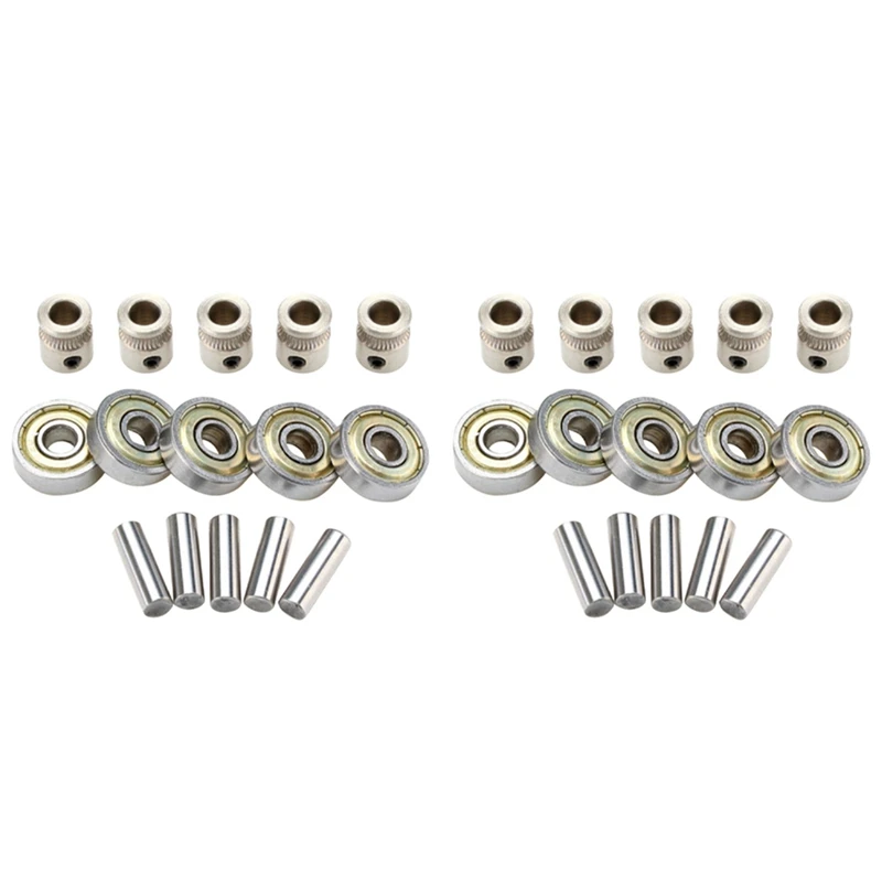 2 Set 3D Printer Extruder Gears 625ZZ Bearings Shafts Kit For Mk3 MMU2 Ball Bearing Set Prusa I3 MK2.5
2 Set 3D Printer Extruder Gears 625ZZ Bearings Shafts Kit For Mk3 MMU2 Ball Bearing Set Prusa I3 MK2.5