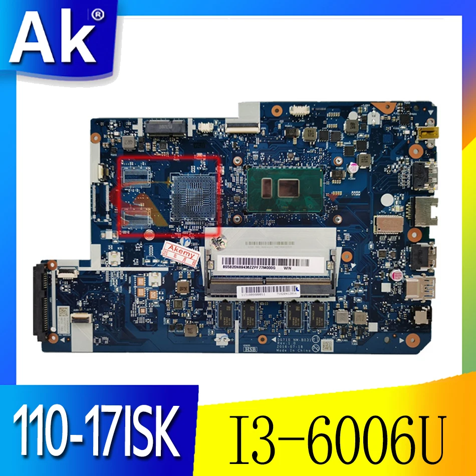Применимо к материнской плате ноутбука Lenovo 110-17ISK, I3-6006U DDR(4G) с номером, FRU 5B20N04347 5B20N04348
Применимо к материнской плате ноутбука Lenovo 110-17ISK, I3-6006U DDR(4G) с номером, FRU 5B20N04347 5B20N04348