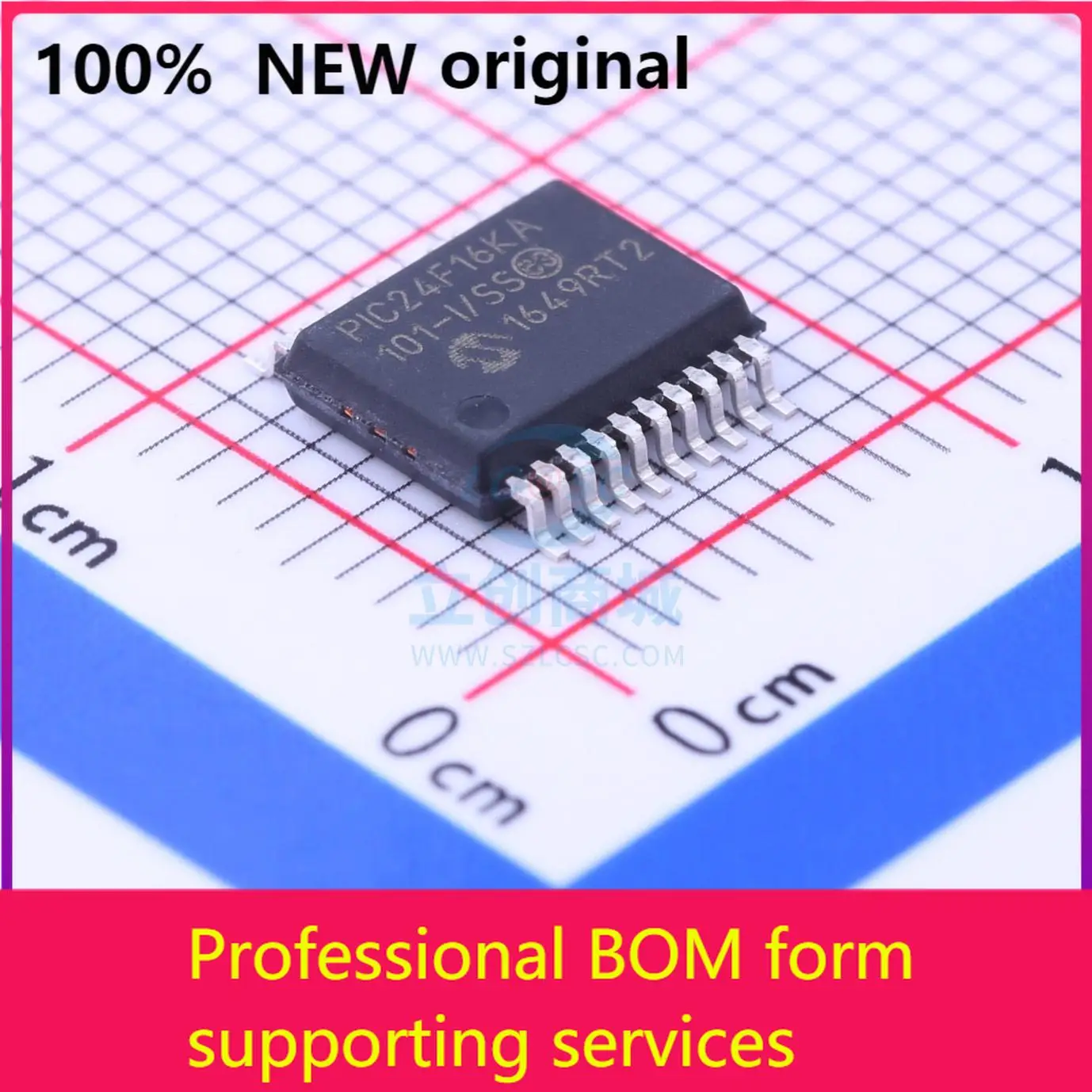PIC24F16KA101-I/SS PIC24F16KA101-I/SSNew original IC chip 100% original 
PIC24F16KA101-I/SS PIC24F16KA101-I/SSNew original IC chip 100% original