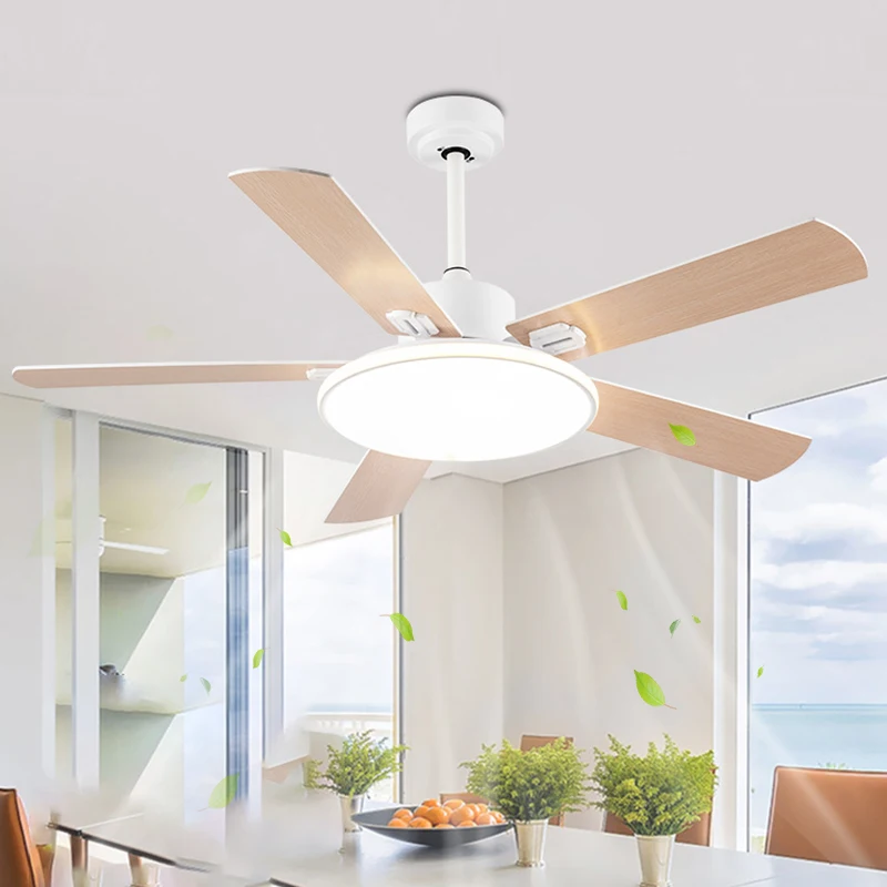 

Американский веер, стиль ретро, простой потолочный вентилятор для гостиной, стандартный скандинавский домашний обеденный стол, спальня, электрический вентилятор, люстра