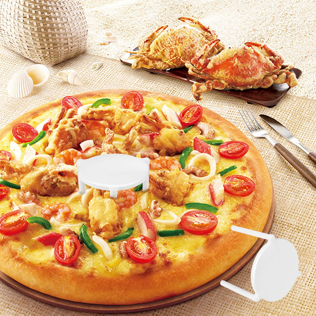 Pizza Stand Saver Tripod Box Stack Support Stands Table Tabletop Takeaway Takeout Tray Frame Tables Boxes Pie White Serving
Pizza Stand Saver Tripod Box Stack Support Stands Table Tabletop Takeaway Takeout Tray Frame Tables Boxes Pie White Serving