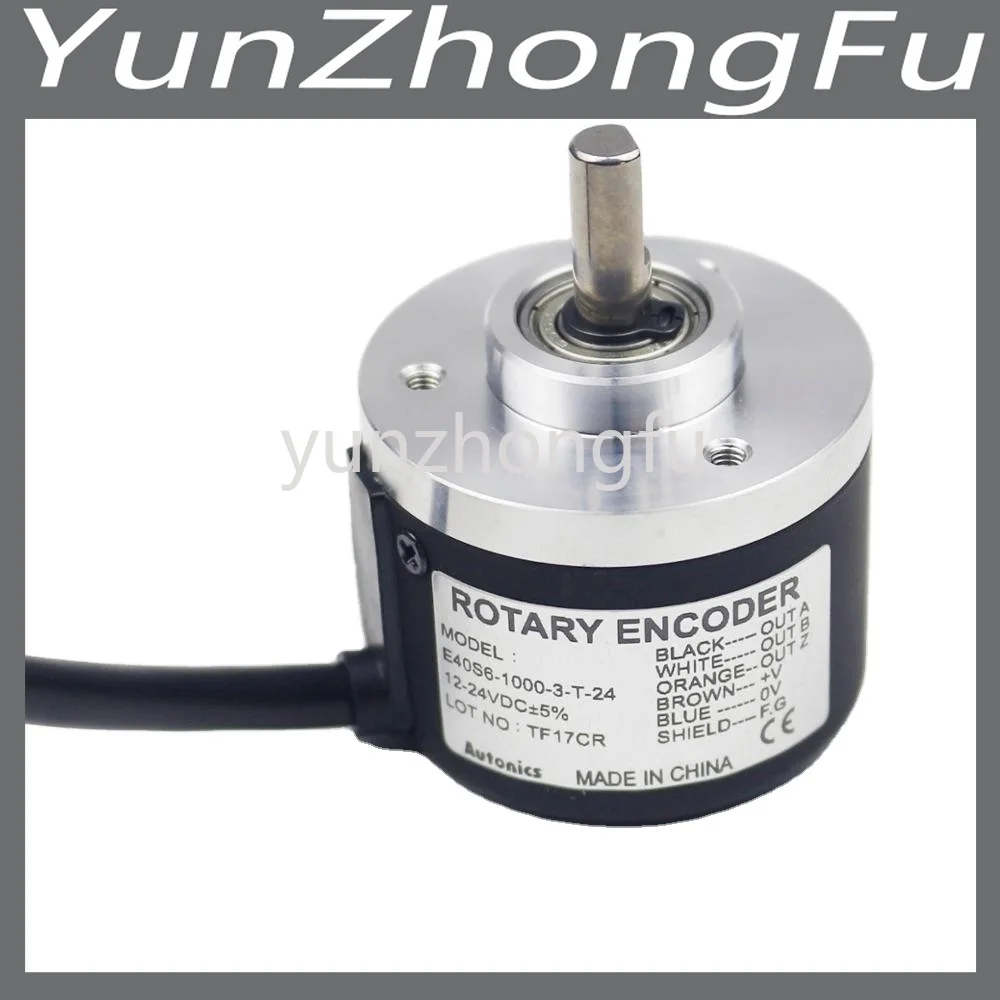 Encoder E40S6-1000-3-T-24 6mm soilid shaft DC 24V 1000ppr Optical Encoder 40 mm incremental rotary encoder
Encoder E40S6-1000-3-T-24 6mm soilid shaft DC 24V 1000ppr Optical Encoder 40 mm incremental rotary encoder