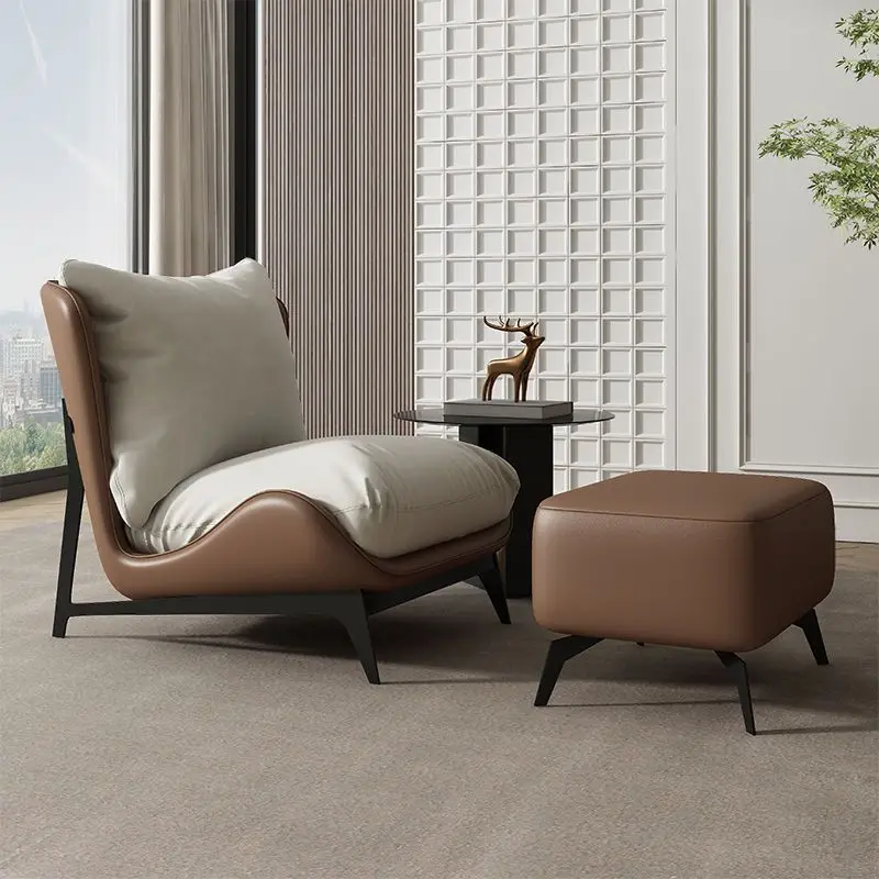 Modern Recliner Living Room Chair Nordic Brown Luxury Chaise Lounge Puffs Chairs Reading Comfy Relax Chaise Design Furniture
Modern Recliner Living Room Chair Nordic Brown Luxury Chaise Lounge Puffs Chairs Reading Comfy Relax Chaise Design Furniture