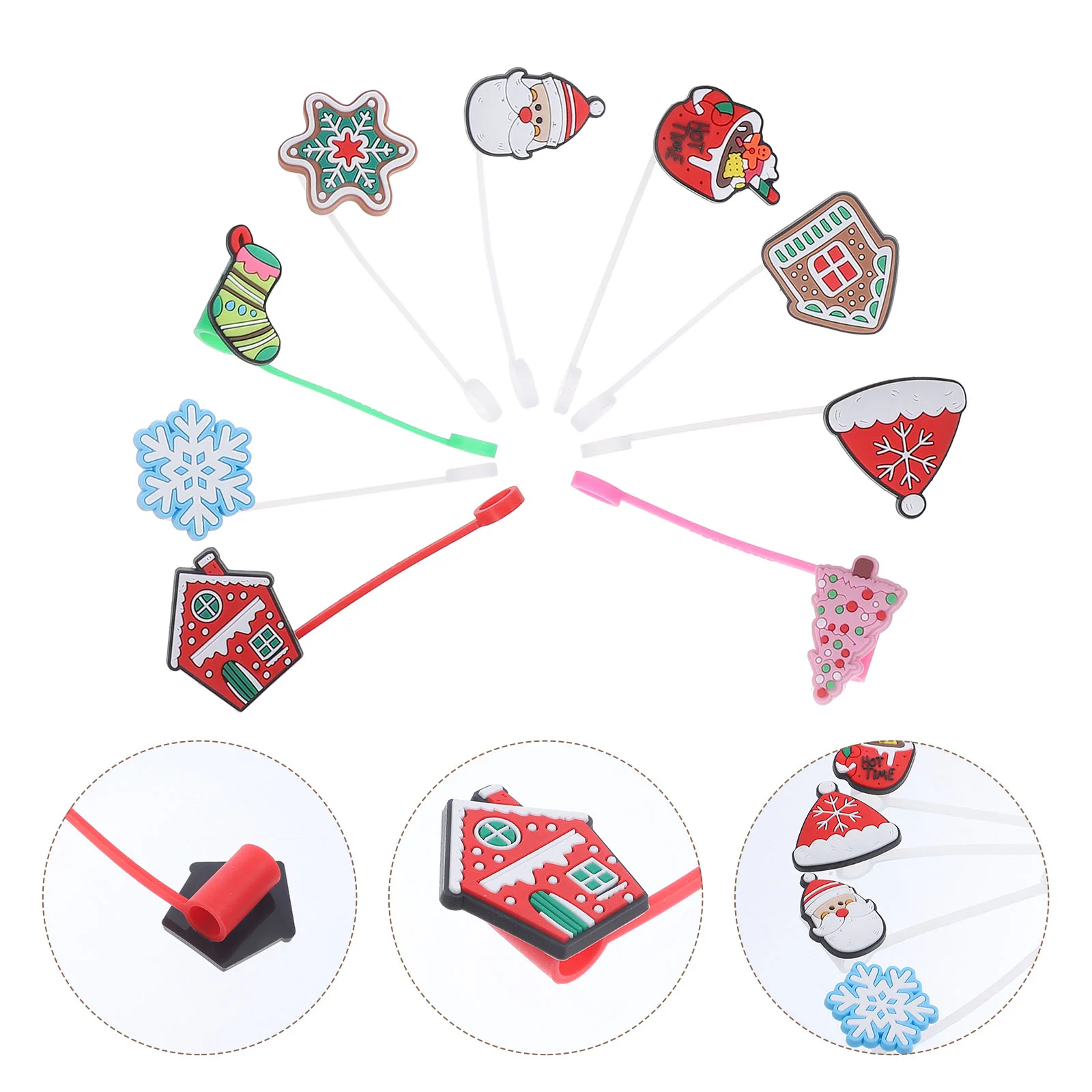 9Pcs Silicone Straw Tips Christmas Straw Covers Xmas Straw Protectors Christmas Themed Straw Caps
9Pcs Silicone Straw Tips Christmas Straw Covers Xmas Straw Protectors Christmas Themed Straw Caps