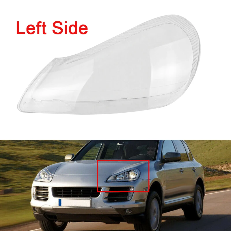 

Автомобильная прозрачная передняя левая Крышка для передней и левой фары, сменная фара, головная лампа, крышка для Porsche Cayenne 2008-2010