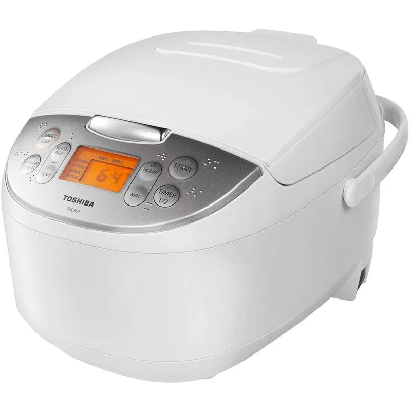 Рисоварка Toshiba, 6 чашек, необработанная (3 л) с пушистой логикой и одним касанием готовки, белая
Рисоварка Toshiba, 6 чашек, необработанная (3 л) с пушистой логикой и одним касанием готовки, белая