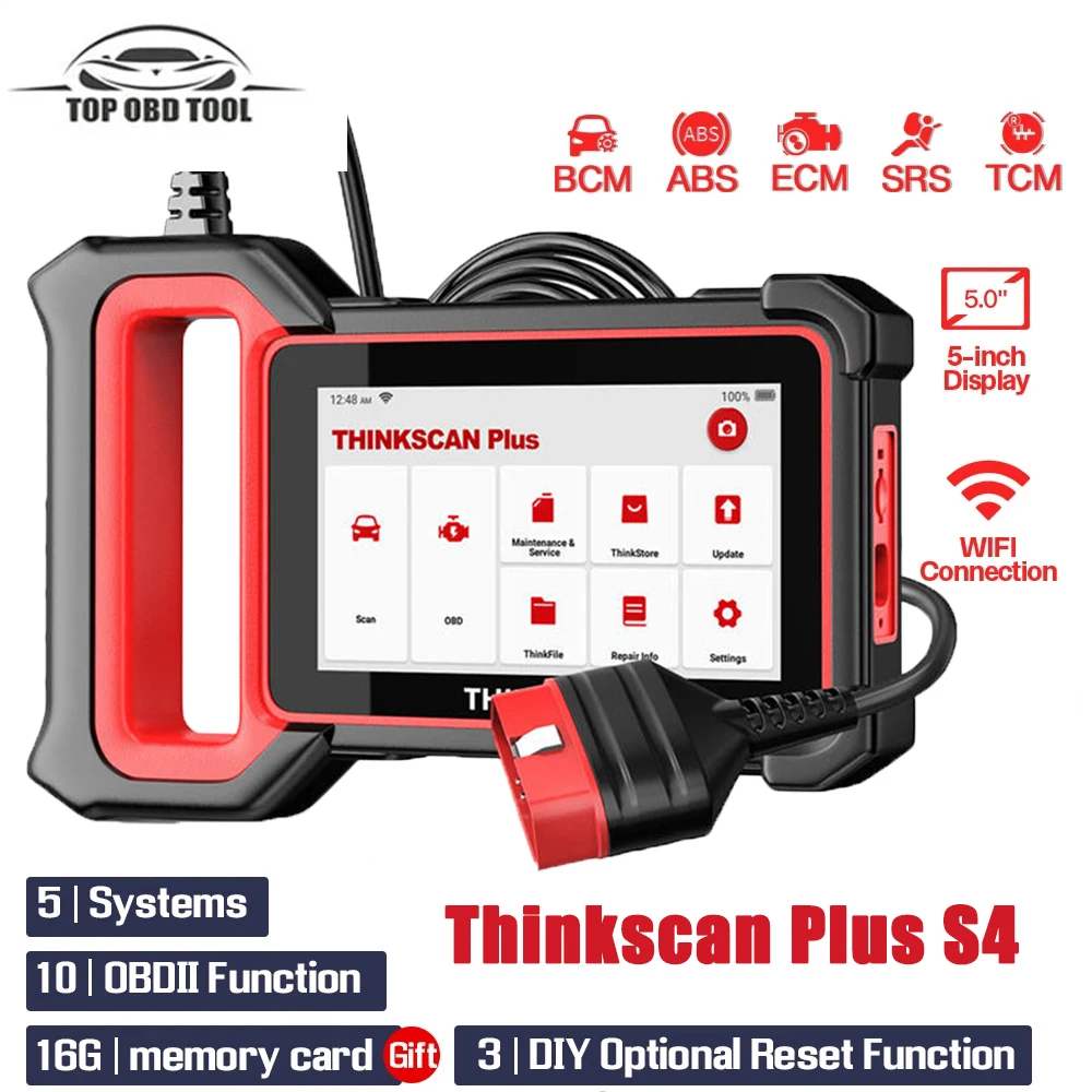 Оригинальный Автомобильный сканер Thinkcar Thinkscan Plus S4 OBD2, 3 перезаправки ABS/SRS/ECM/TCM/BCM, профессиональный автомобильный диагностический инструмент...
Оригинальный Автомобильный сканер Thinkcar Thinkscan Plus S4 OBD2, 3 перезаправки ABS/SRS/ECM/TCM/BCM, профессиональный автомобильный диагностический инструмент...