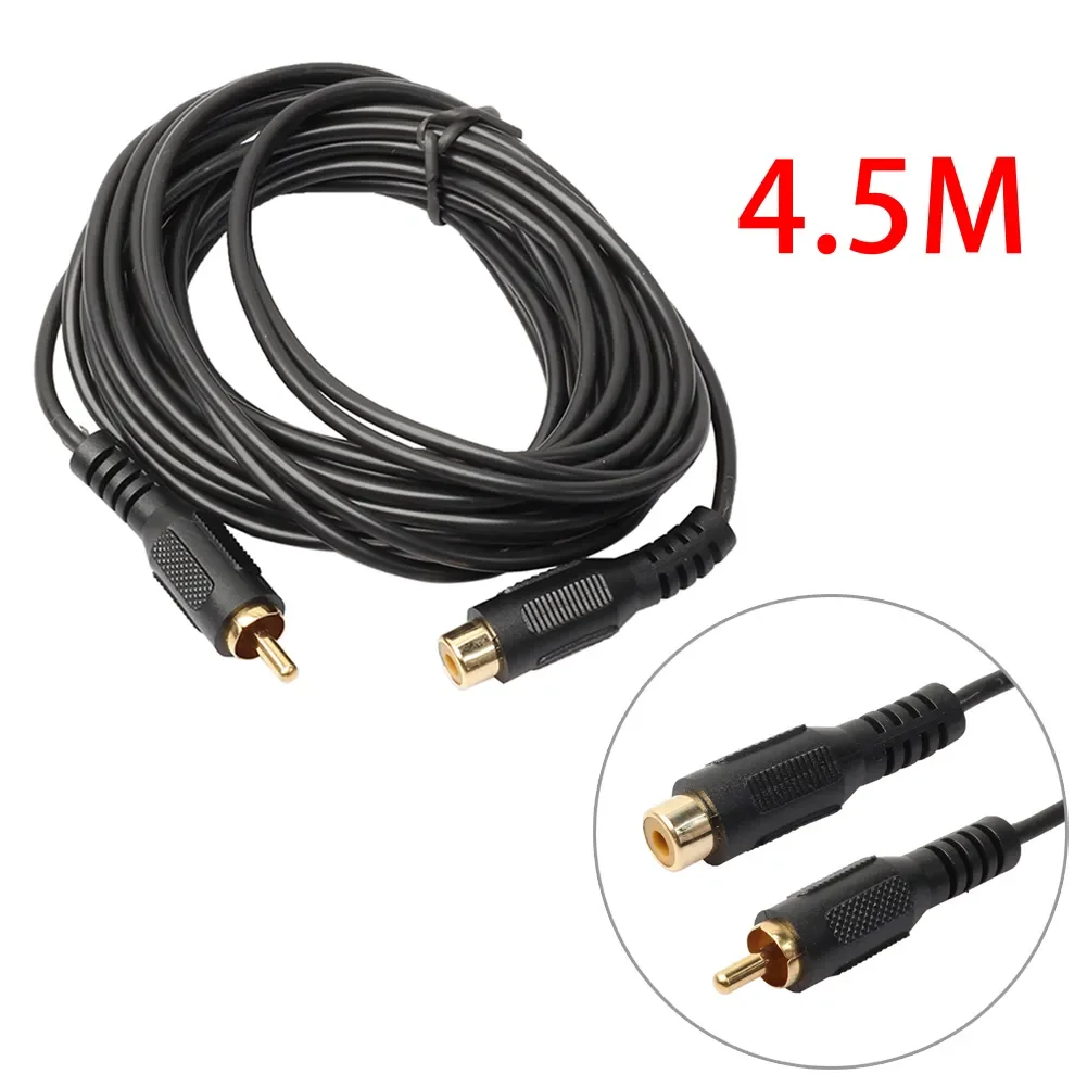 M Single Phono Extension Cable Lead RCA Male to Female Plug to Socket For stereo equipment DVD players TV L3FE
M Single Phono Extension Cable Lead RCA Male to Female Plug to Socket For stereo equipment DVD players TV L3FE