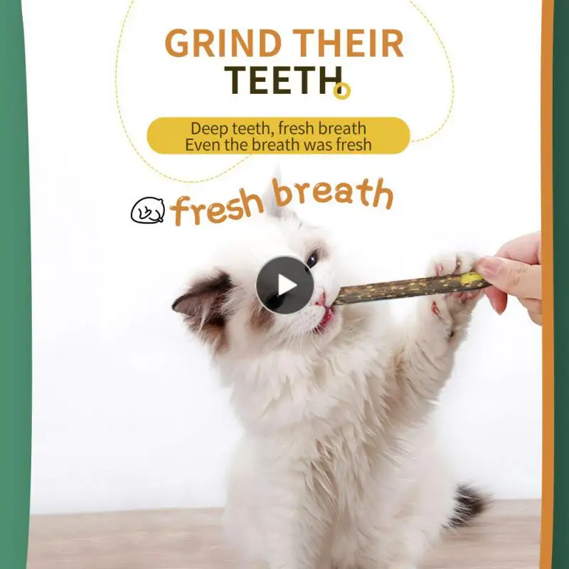 

Cat Cleaning Teeth No Additives Natural Plants Catnip Healthy Funny Cat Molar Stick Cat Snacks Sticks Pet Supplies Toys Cat Toy