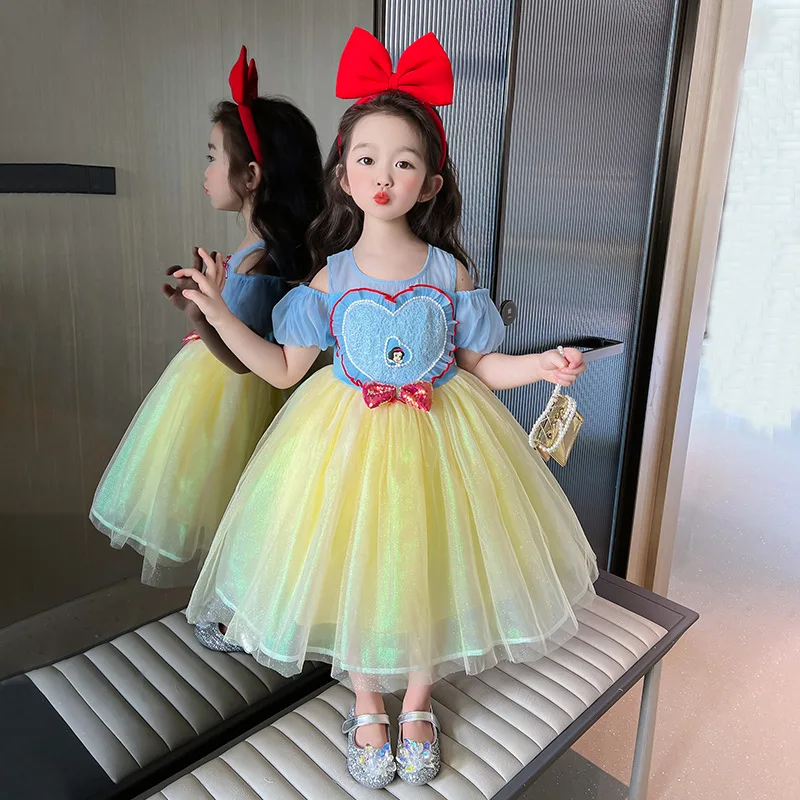 Girls Casual Dresses Children Butterfly Bow Sequined Princess Dress for Girls 2-8 Years Kids Baby Girl Snow White Costume Girl
Girls Casual Dresses Children Butterfly Bow Sequined Princess Dress for Girls 2-8 Years Kids Baby Girl Snow White Costume Girl