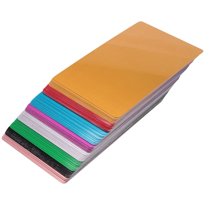 Multicolor Aluminum Business Card Blank Engraved Metal Label Material CNC Engraver For DIY Card
Multicolor Aluminum Business Card Blank Engraved Metal Label Material CNC Engraver For DIY Card