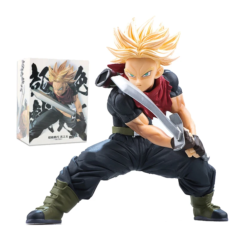 15cm Dragon Ball Anime Figure Trunks Yellow Hair Super Saiyan Collectible GK Model PVC Doll Action Figure Kids Toys Gift
15cm Dragon Ball Anime Figure Trunks Yellow Hair Super Saiyan Collectible GK Model PVC Doll Action Figure Kids Toys Gift