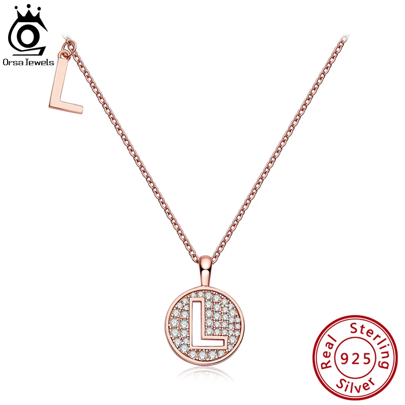 ORSA JEWELS 925 Sterling Silver Moissanite Initial Alphabet Letters A-Z Personalized and Name Pendant Necklace for Kids SMN50-L
ORSA JEWELS 925 Sterling Silver Moissanite Initial Alphabet Letters A-Z Personalized and Name Pendant Necklace for Kids SMN50-L