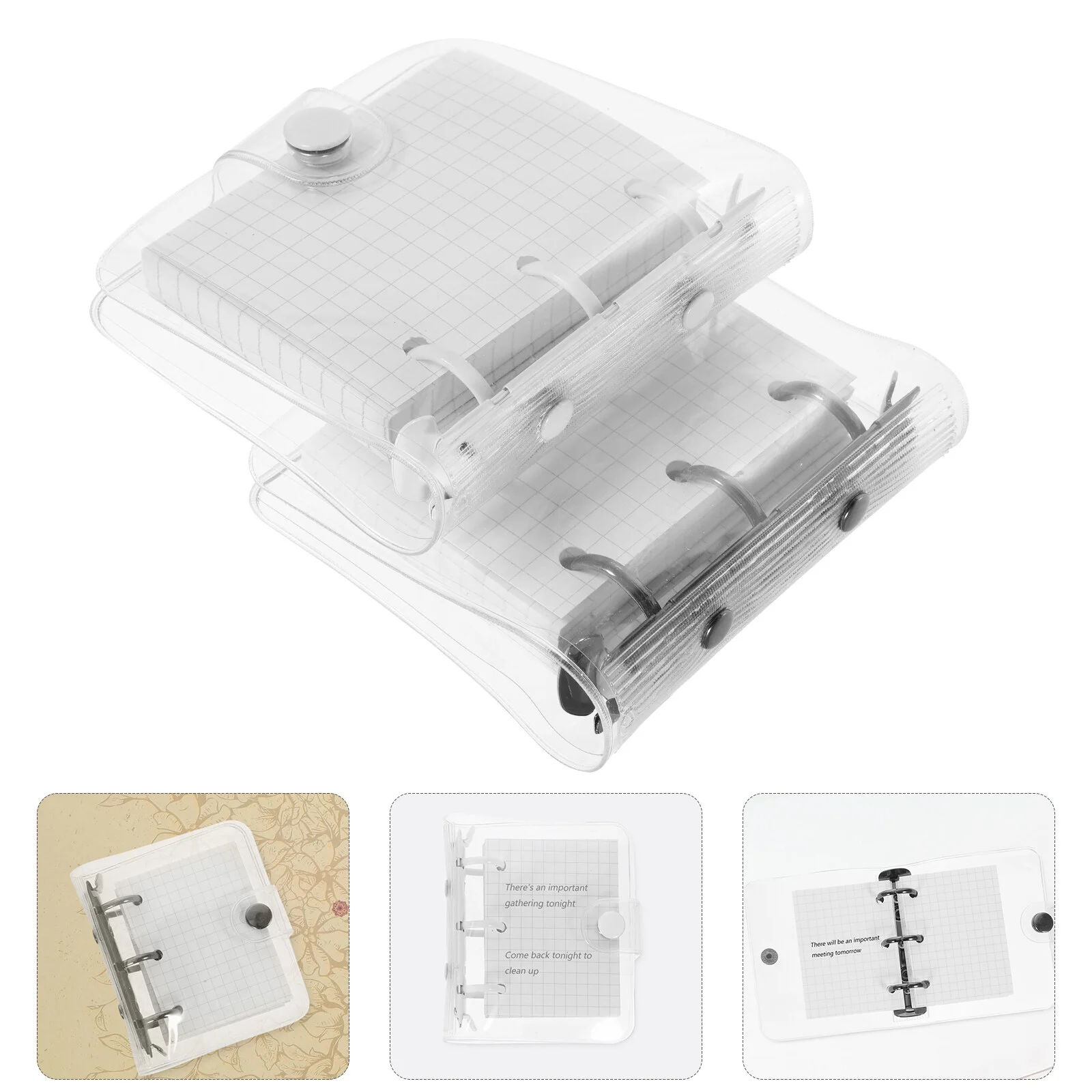 2 Sets Mini Notebooks DIY Scrapbook Elegant Clips Portable Planning Notebook Buckled Notepad Adorable Loose-leaf Creative
2 Sets Mini Notebooks DIY Scrapbook Elegant Clips Portable Planning Notebook Buckled Notepad Adorable Loose-leaf Creative