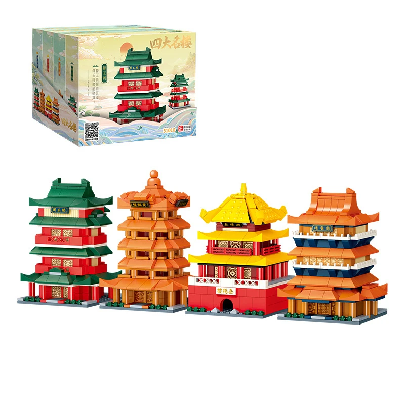 Китайские четыре знаменитых здания, павильон принца Тенга, желтая башня Журавля, строительные блоки, модель, детские игрушки, рождественски...
Китайские четыре знаменитых здания, павильон принца Тенга, желтая башня Журавля, строительные блоки, модель, детские игрушки, рождественски...