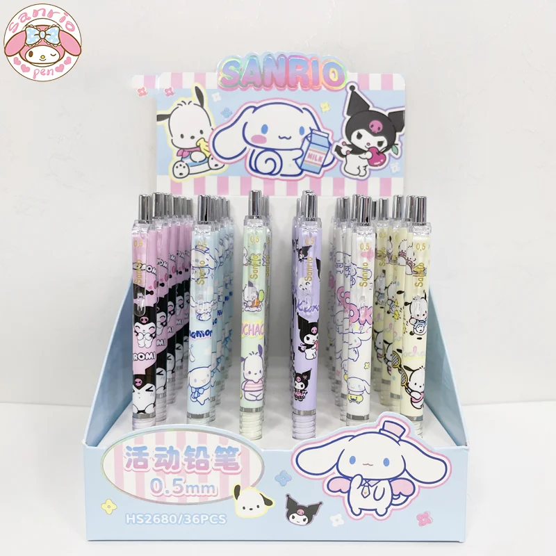New Sanrio 36/18pcs Cartoon Pencil Student Writing Tool Kuromi Pochacco Cinnamoroll 0.5 Smooth And Lovely School Office Gifts
New Sanrio 36/18pcs Cartoon Pencil Student Writing Tool Kuromi Pochacco Cinnamoroll 0.5 Smooth And Lovely School Office Gifts