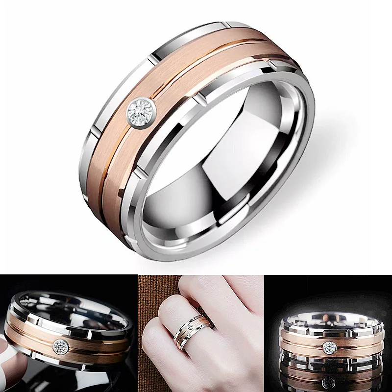 Wholesale High-Quality Rose Gold Stainless Steel Ring for Men - Durable and Long-Lasting
Wholesale High-Quality Rose Gold Stainless Steel Ring for Men - Durable and Long-Lasting