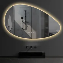 Jumpsuit Quality Mirror Bathroom Irregular Shape Full Body Decorative Nordic Mirror Rectangle Magnifying Espelho Com Led Mirror