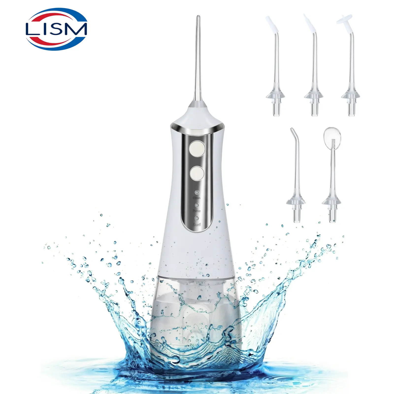 LISM Portable Oral Irrigator Water Flosser Dental Water Jet Tools Pick Cleaning Teeth 300ML 5 Nozzles Mouth Washing Machine Flos
LISM Portable Oral Irrigator Water Flosser Dental Water Jet Tools Pick Cleaning Teeth 300ML 5 Nozzles Mouth Washing Machine Flos