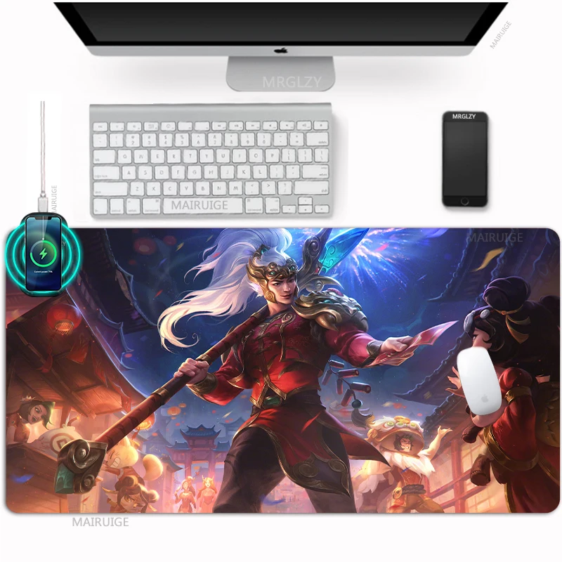 LOL XinZhao Wireless Charging Mouse Pad Non-slipTable Mats Rug Charge Desk Pad Mousepad Mat Cute Teemo Game Accessories MouseMat
LOL XinZhao Wireless Charging Mouse Pad Non-slipTable Mats Rug Charge Desk Pad Mousepad Mat Cute Teemo Game Accessories MouseMat